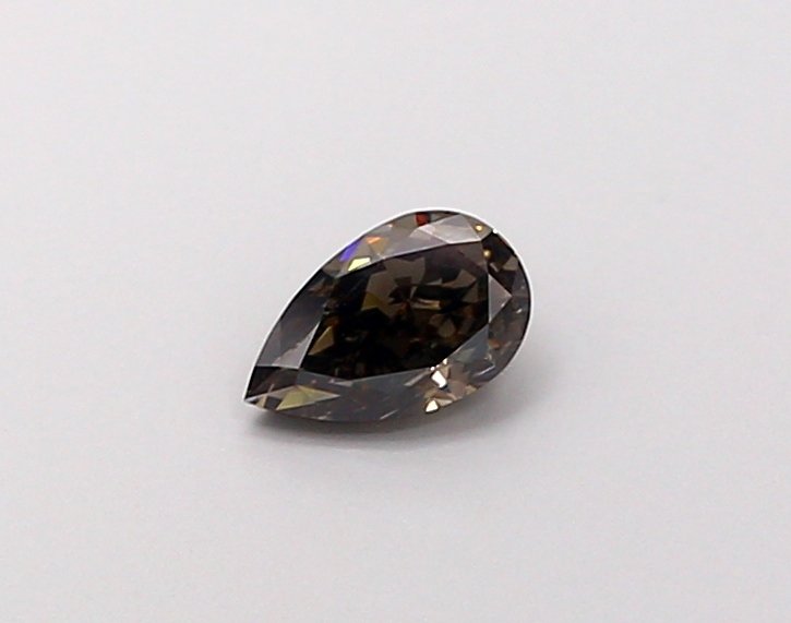 PEAR 0.32ct VS1 FANCY VIVID BLACK Lab Grown Diamond
