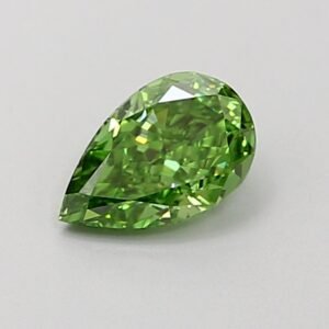 PEAR 0.28ct VS1 FANCY VIVID GREEN Lab Grown Diamond