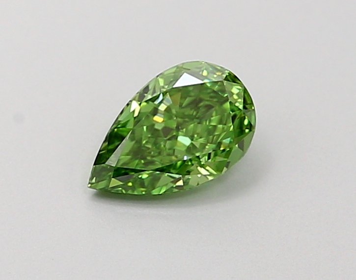 PEAR 0.28ct VS1 FANCY VIVID GREEN Lab Grown Diamond