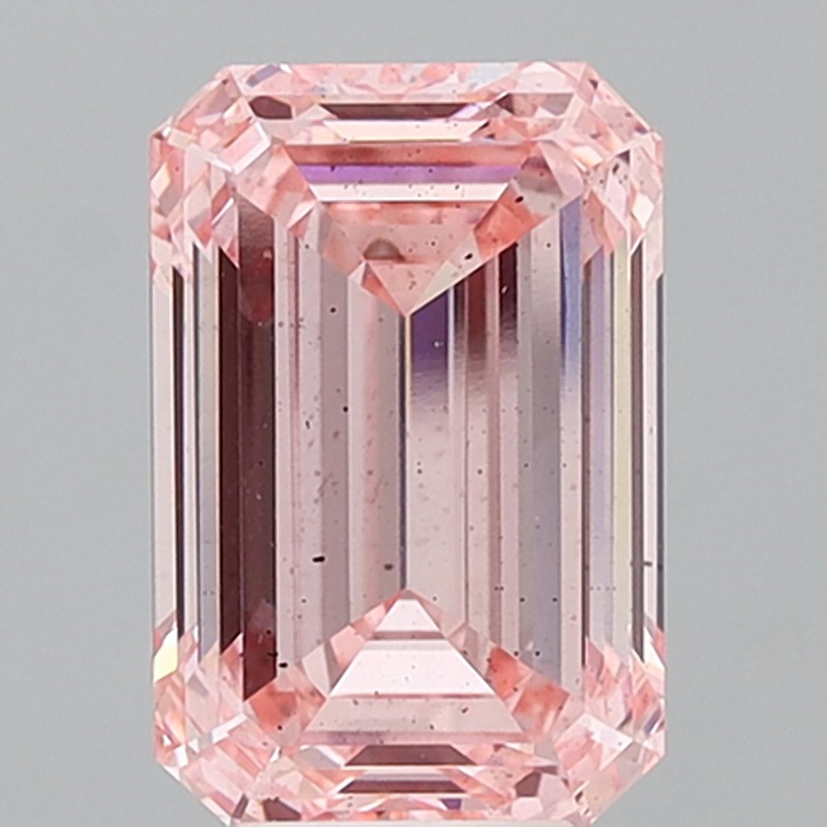 6.57 ct Emerald PINK SI1 IGI Certified Lab Grown Diamond