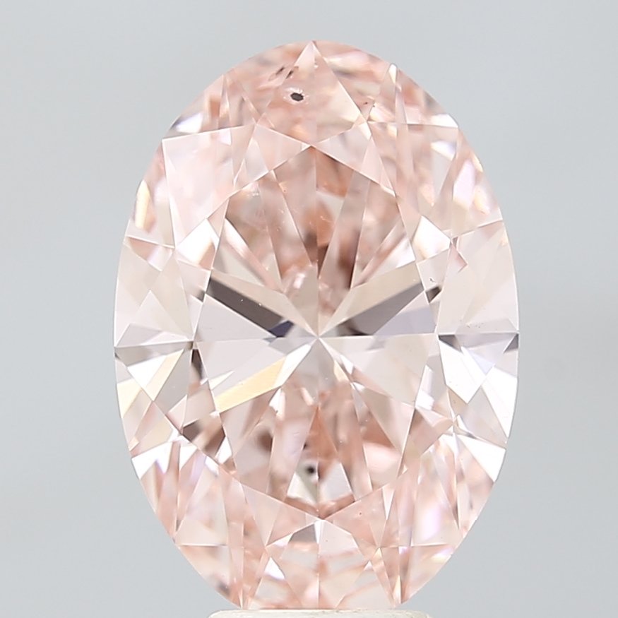 6.08 ct Oval PINK SI1 IGI Certified Lab Grown Diamond