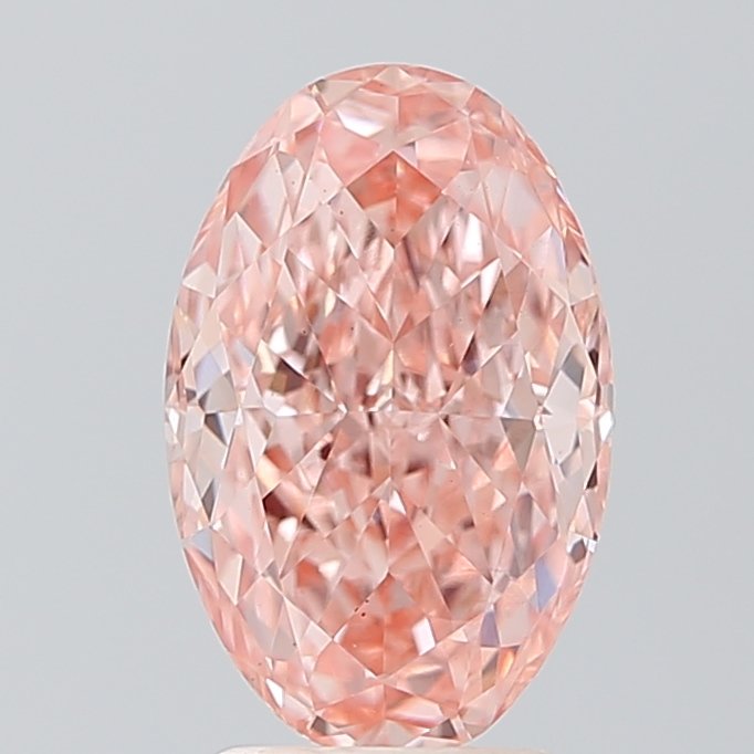 2.70 ct Oval PINK VS2 IGI Certified Lab Grown Diamond