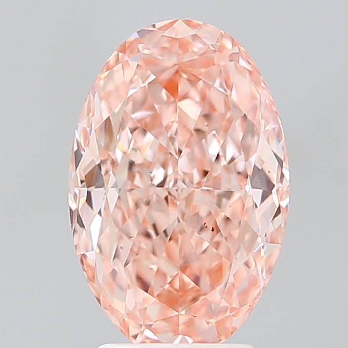 3.50 ct Oval PINK VS2 IGI Certified Lab Grown Diamond
