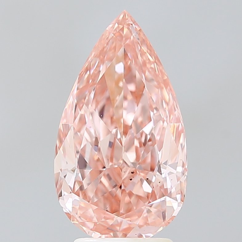 3.32 ct Pear PINK VS1 IGI Certified Lab Grown Diamond