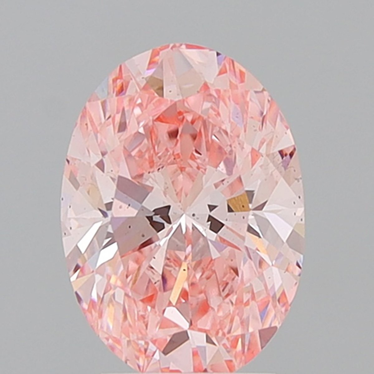 2.78 ct Oval PINK SI1 IGI Certified Lab Grown Diamond