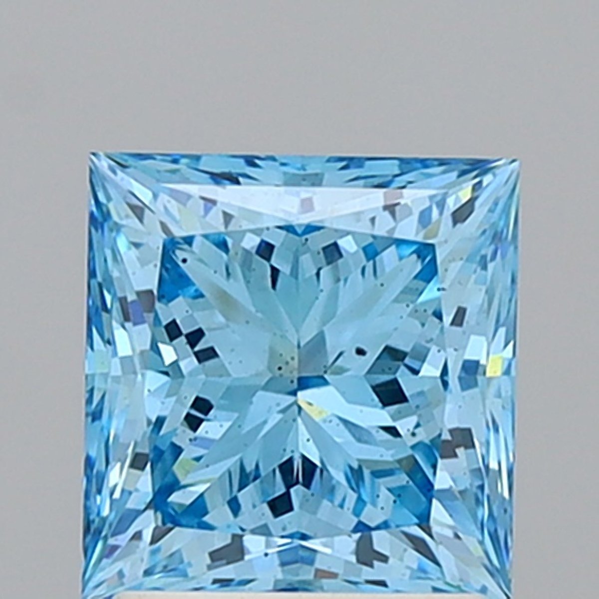 2.05 ct Princess BLUE SI1 IGI Certified Lab Grown Diamond