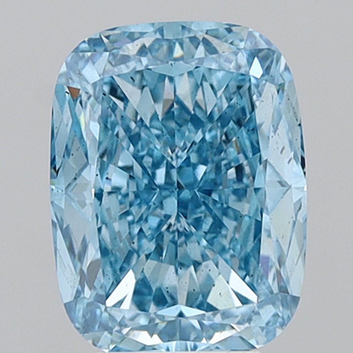 5.02 ct Cushion BLUE SI1 IGI Certified Lab Grown Diamond