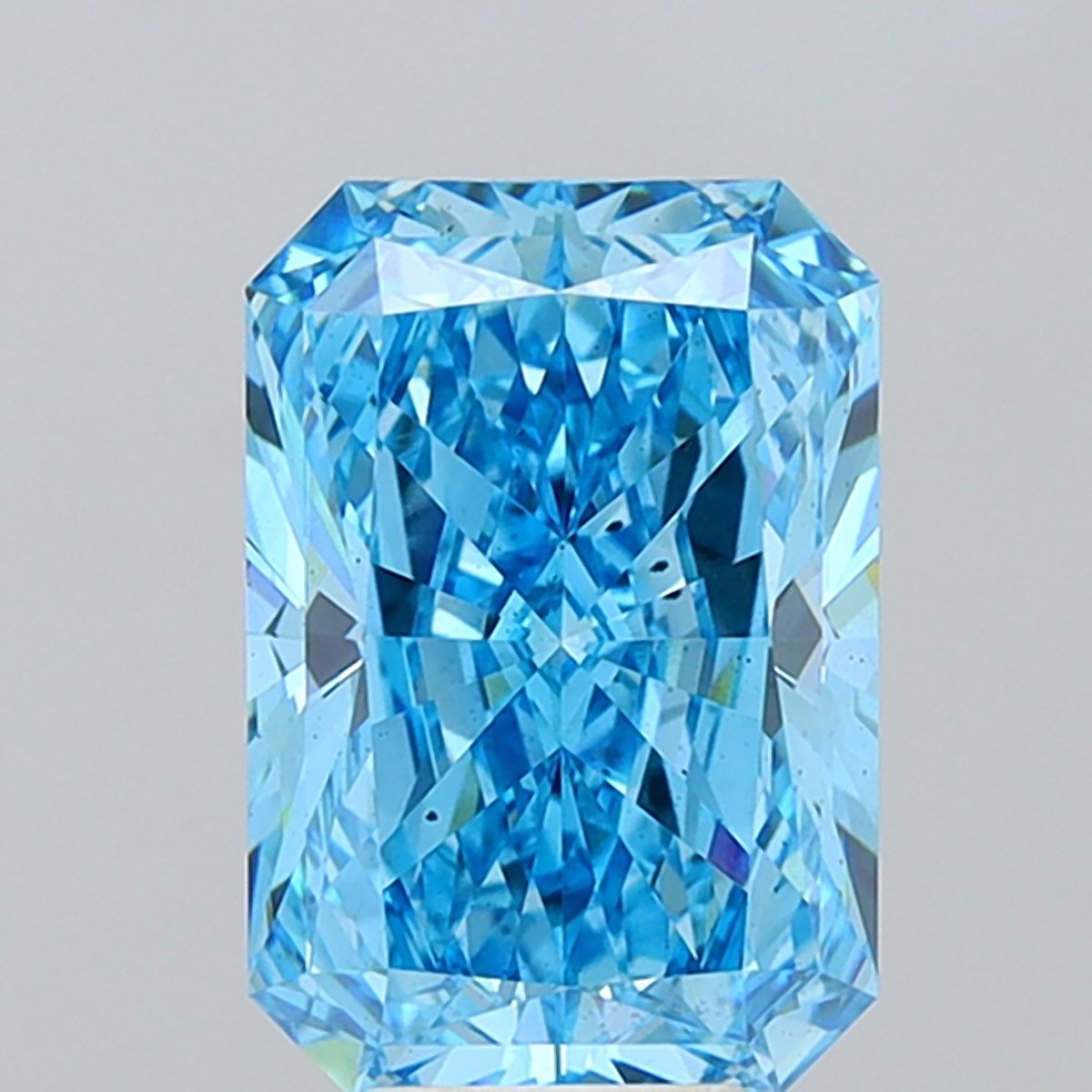 7.01 ct Radiant BLUE VS2 IGI Certified Lab Grown Diamond