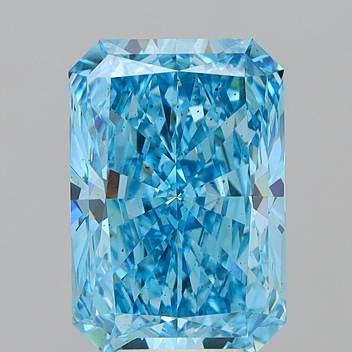 7.65 ct Radiant BLUE VS2 IGI Certified Lab Grown Diamond