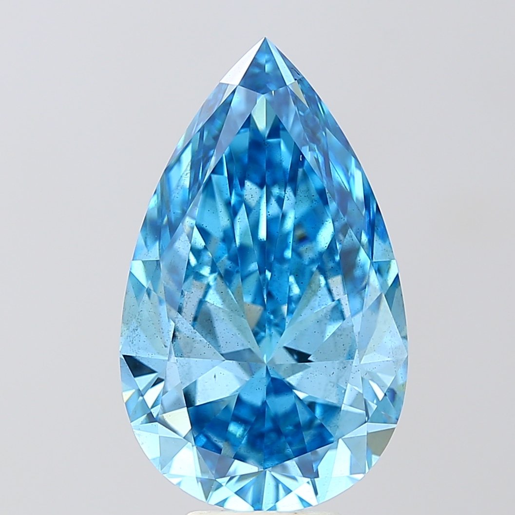 7.00 ct Pear BLUE SI1 IGI Certified Lab Grown Diamond