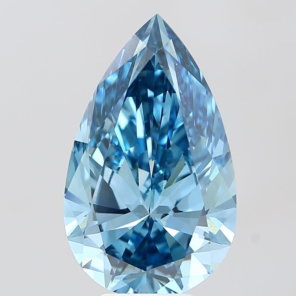 7.02 ct Pear BLUE VS1 IGI Certified Lab Grown Diamond