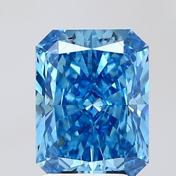 2.07 ct Radiant BLUE SI1 IGI Certified Lab Grown Diamond