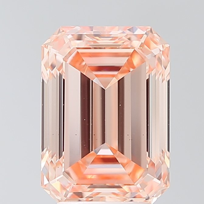 3.91 ct Emerald PINK VS1 IGI Certified Lab Grown Diamond