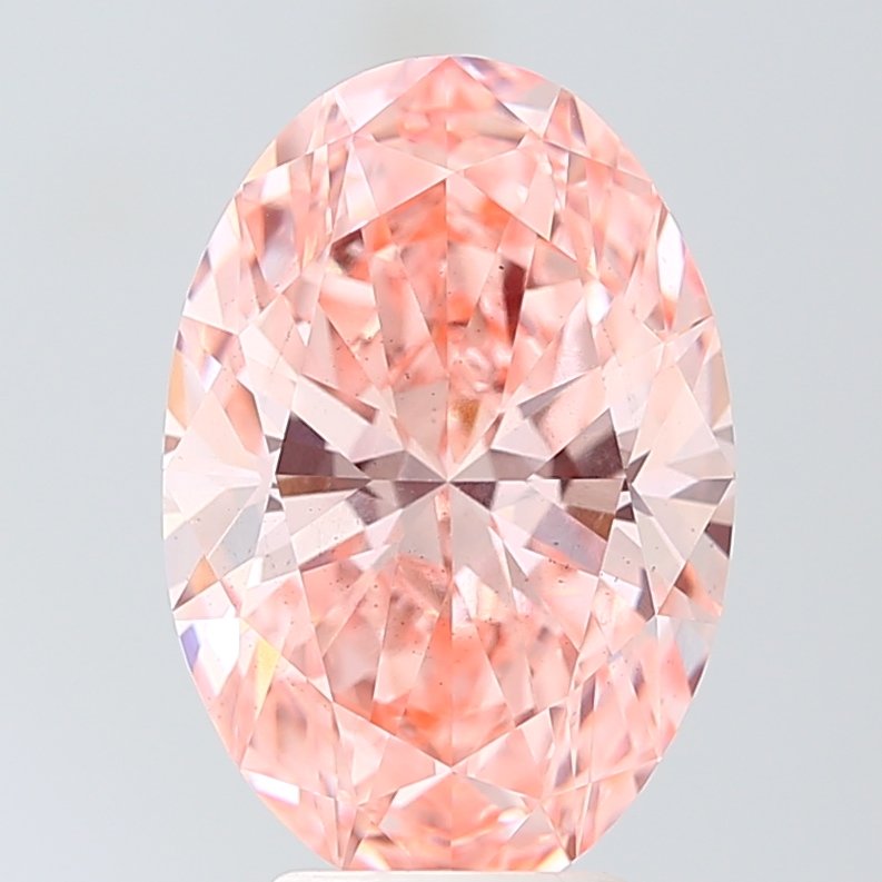 4.36 ct Oval PINK VS2 IGI Certified Lab Grown Diamond