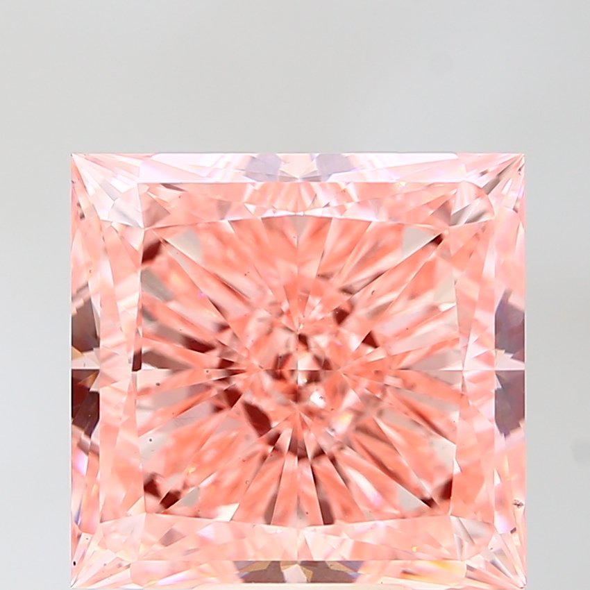 9.66 ct Princess PINK VS2 IGI Certified Lab Grown Diamond