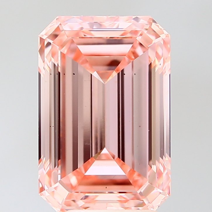 5.08 ct Emerald PINK VS2 IGI Certified Lab Grown Diamond