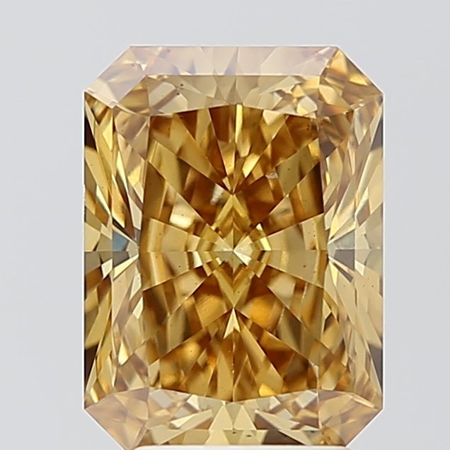 3.38 ct Radiant YELLOW VS2 IGI Certified Lab Grown Diamond