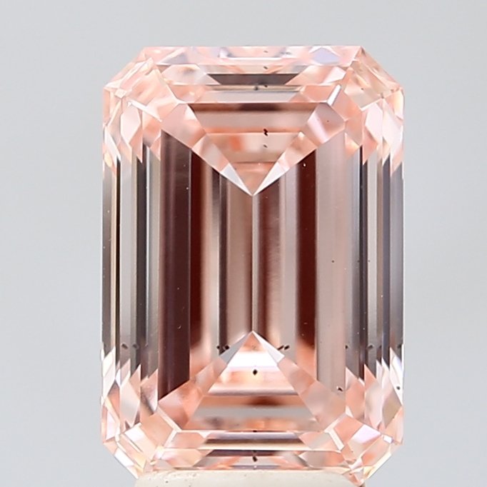 4.03 ct Emerald PINK VS2 IGI Certified Lab Grown Diamond