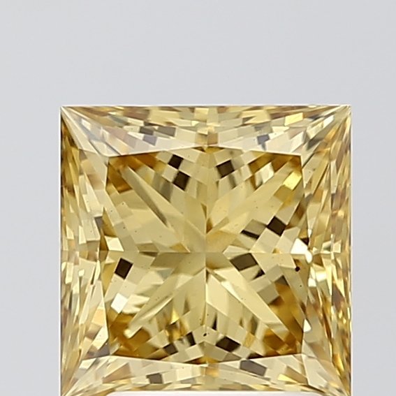 2.51 ct Princess YELLOW VS2 IGI Certified Lab Grown Diamond