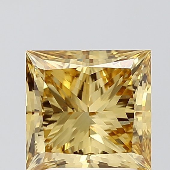 2.51 ct Princess YELLOW VS1 IGI Certified Lab Grown Diamond