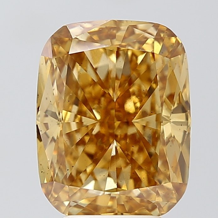5.29 ct Cushion YELLOW VS2 IGI Certified Lab Grown Diamond