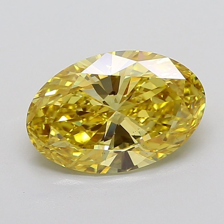 5.00 ct Oval Yellow VS2 IGI Certified Lab Grown Diamond