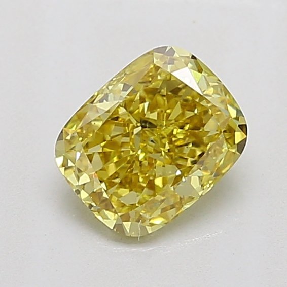 1.02 ct Cushion Yellow VS2 IGI Certified Lab Grown Diamond