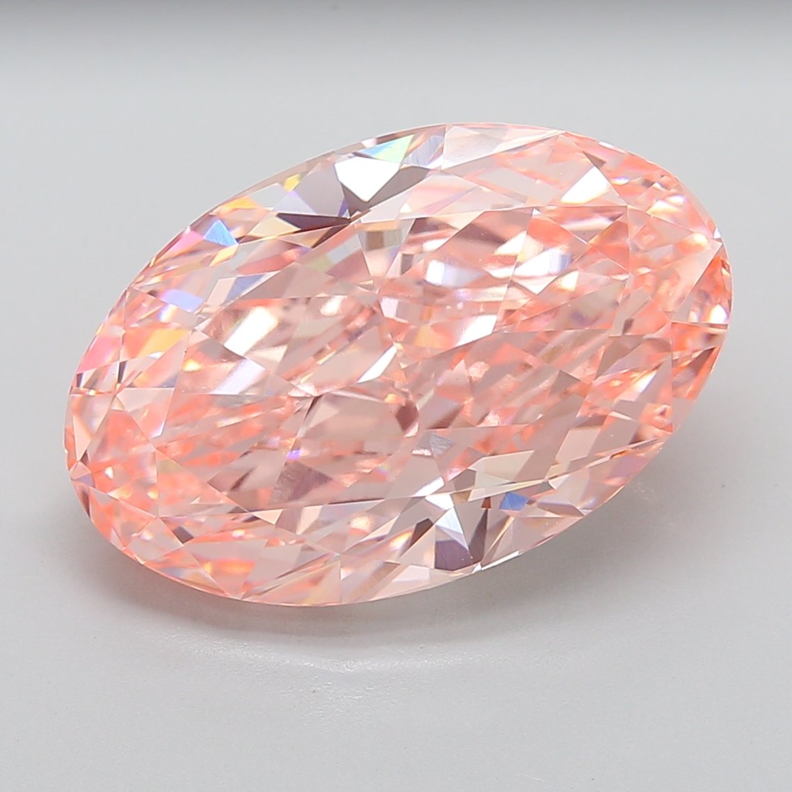 18.08 ct Oval Pink VVS2 IGI Certified Lab Grown Diamond