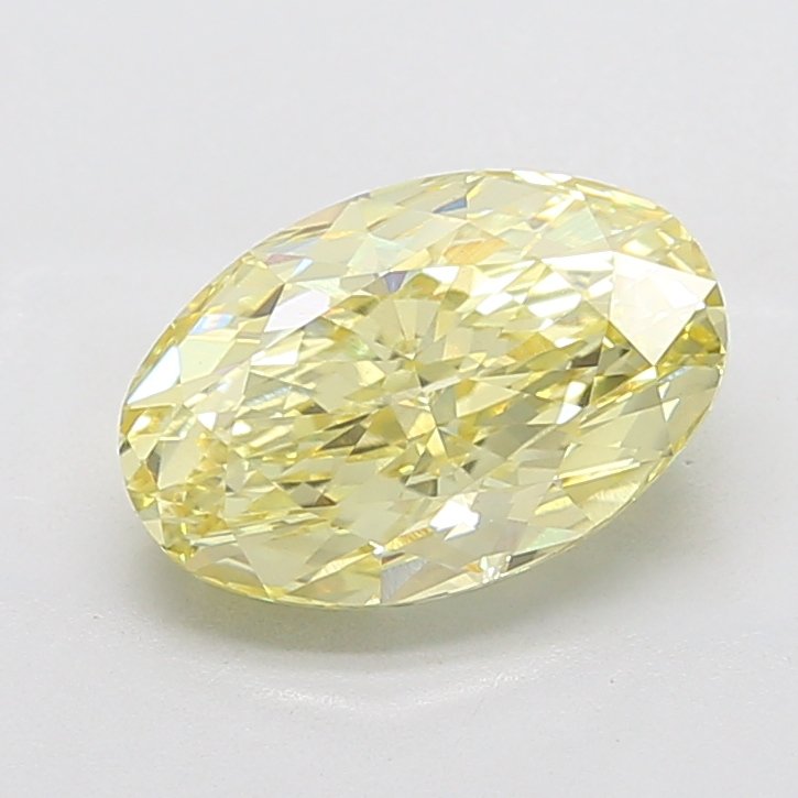 4.11 ct Oval Yellow VVS2 IGI Certified Lab Grown Diamond