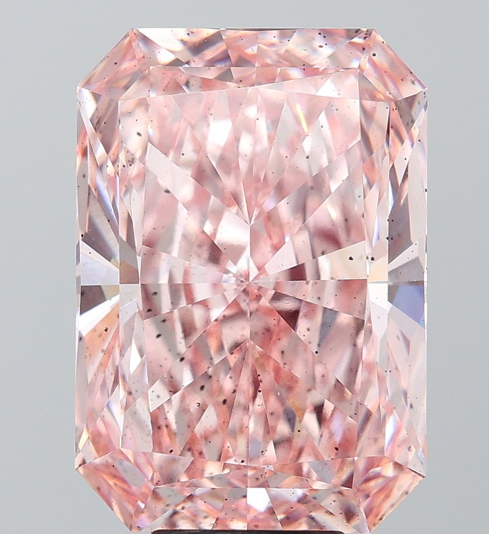 9.78 ct Radiant PINK SI2 IGI Certified Lab Grown Diamond