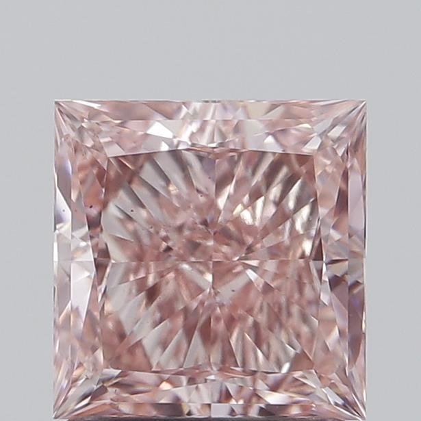 1.40 ct Princess PINK SI1 IGI Certified Lab Grown Diamond