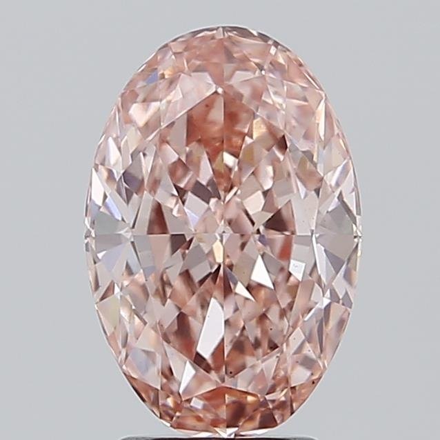 3.30 ct Oval PINK VS2 IGI Certified Lab Grown Diamond