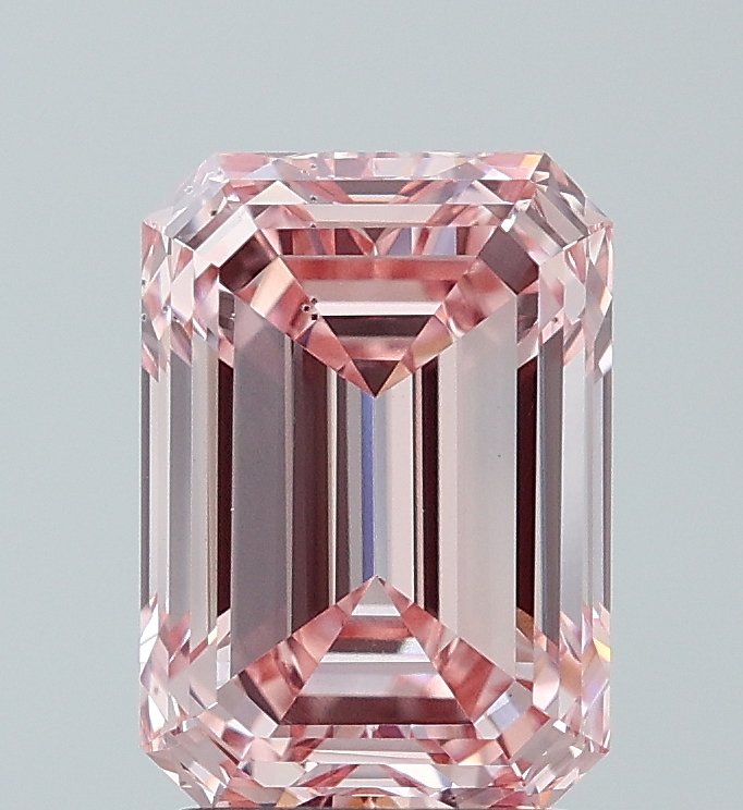 3.04 ct Emerald PINK VS2 IGI Certified Lab Grown Diamond