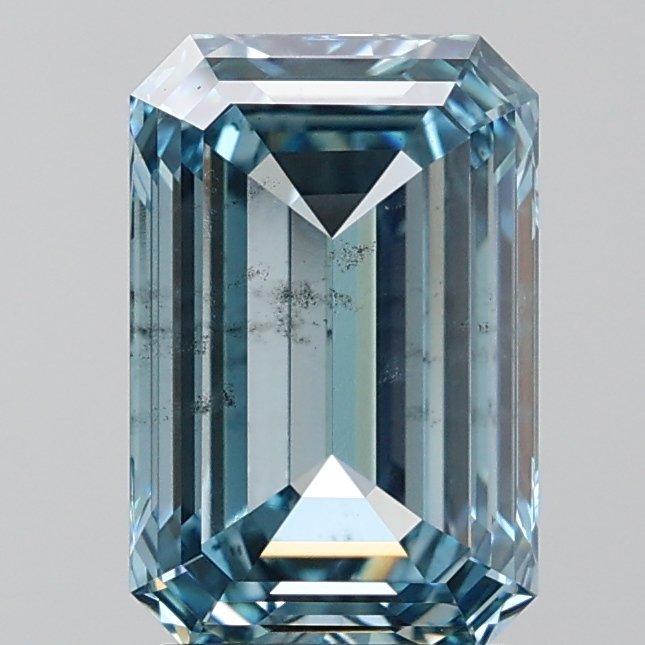 2.50 ct Emerald BLUE SI1 IGI Certified Lab Grown Diamond