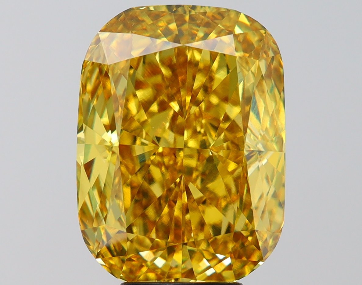 8.02 ct Cushion YELLOW VS1 IGI Certified Lab Grown Diamond