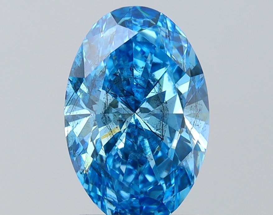1.88 ct Oval BLUE I1 IGI Certified Lab Grown Diamond