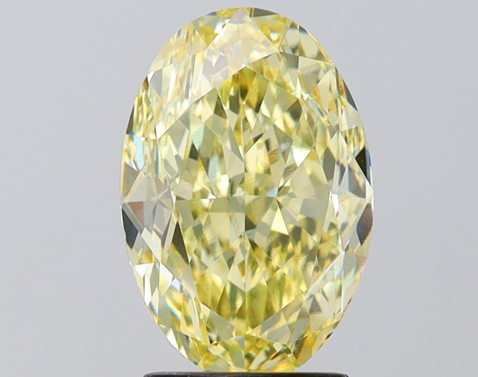 3.03 ct Oval YELLOW VVS2 IGI Certified Lab Grown Diamond