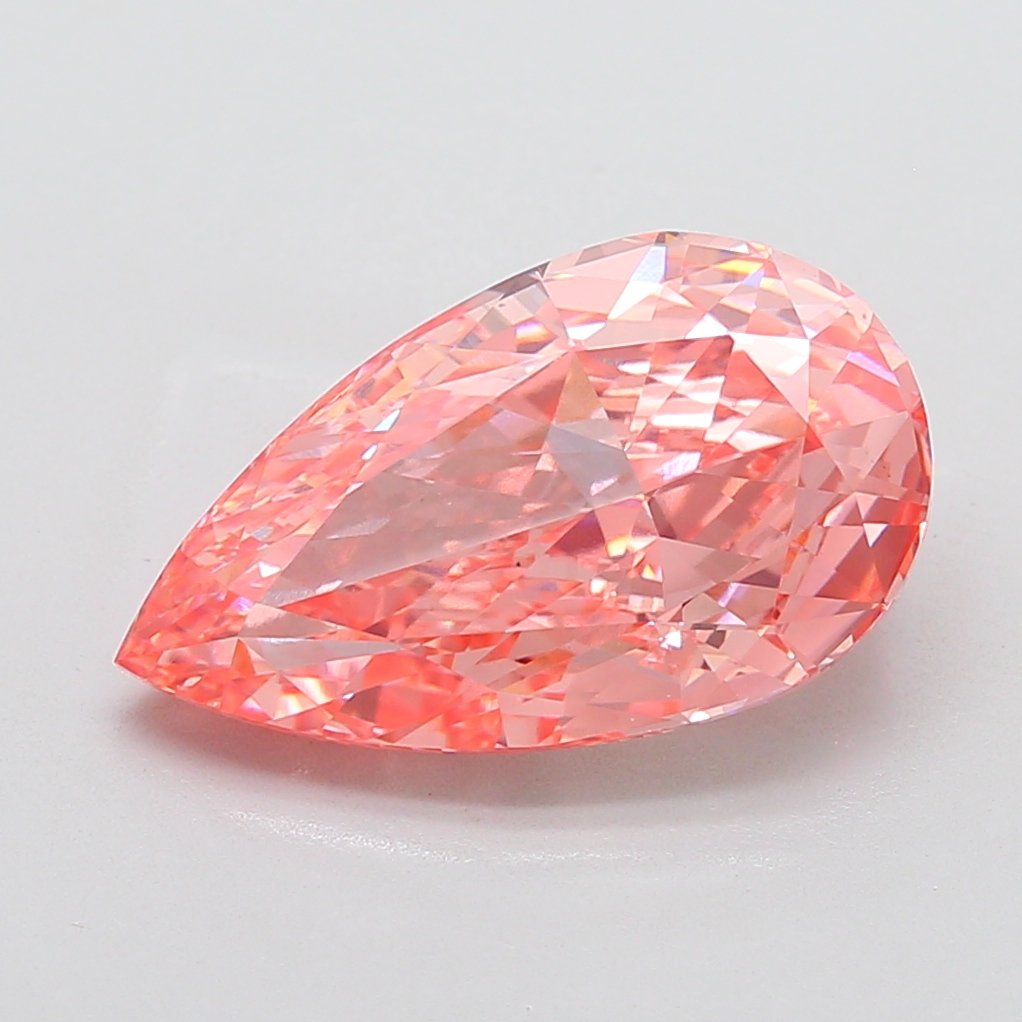 8.00 ct Pear Pink VS1 IGI Certified Lab Grown Diamond