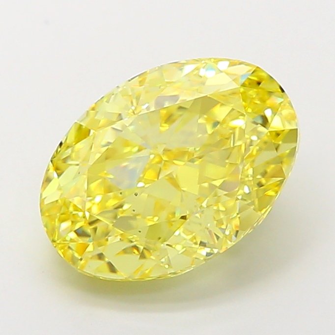 5.03 ct Oval Yellow VS2 IGI Certified Lab Grown Diamond